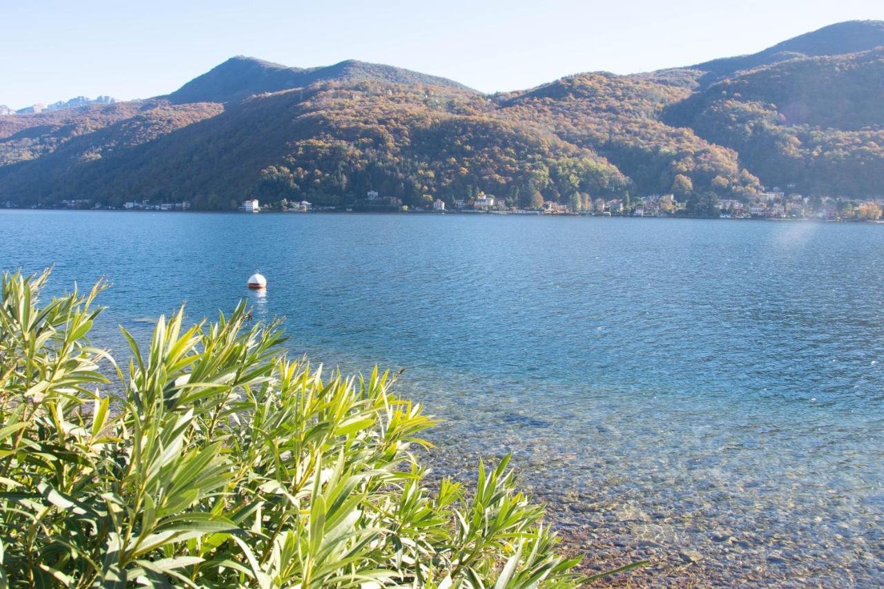 Residence Ville Lago Lugano Porto Ceresio Exteriör bild